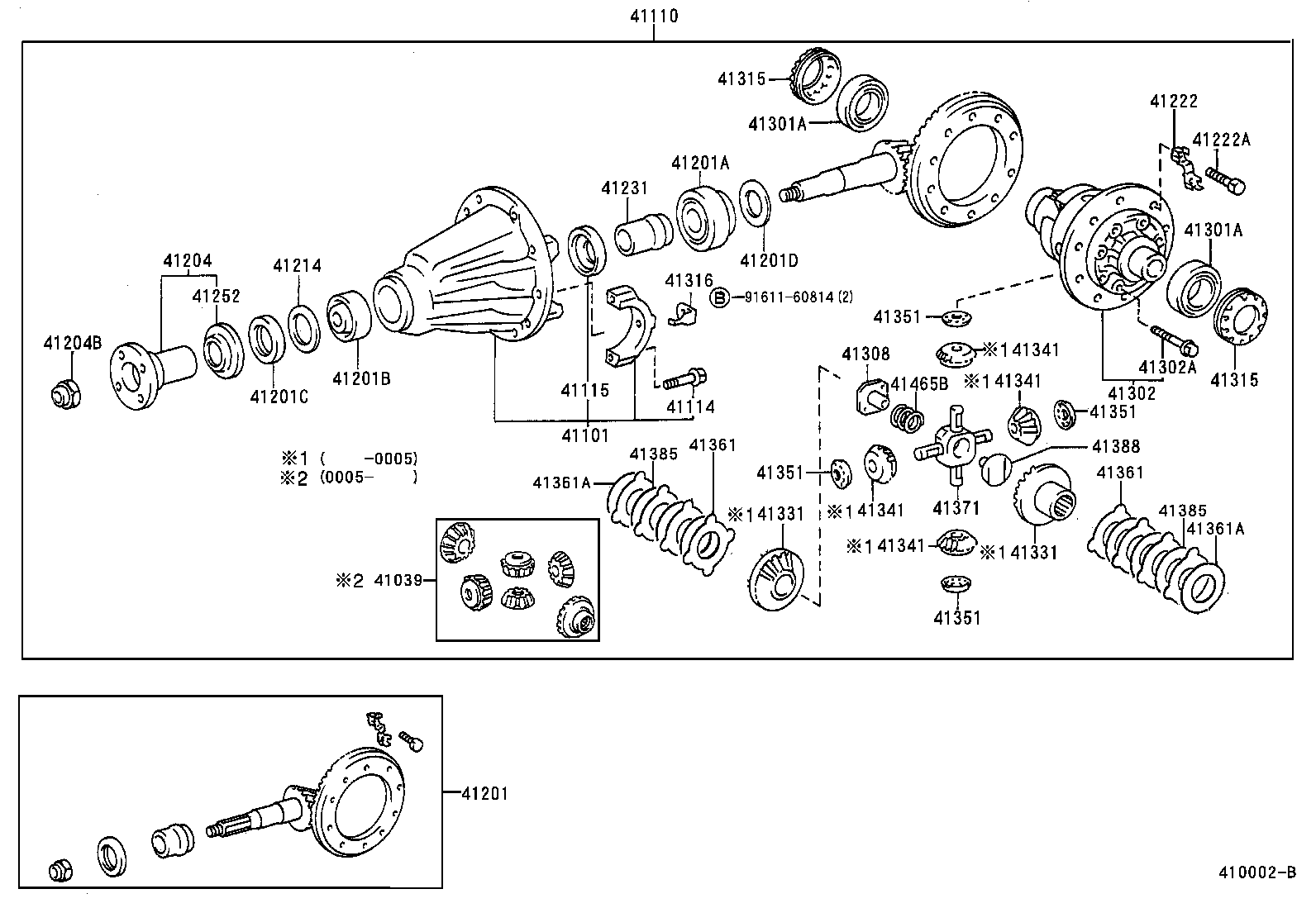  LAND CRUISER PRADO |  REAR AXLE HOUSING DIFFERENTIAL