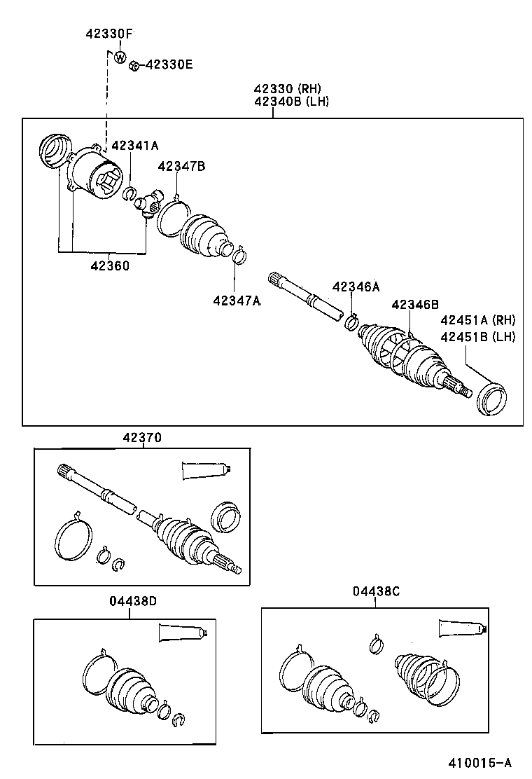  IPSUM |  REAR AXLE SHAFT HUB