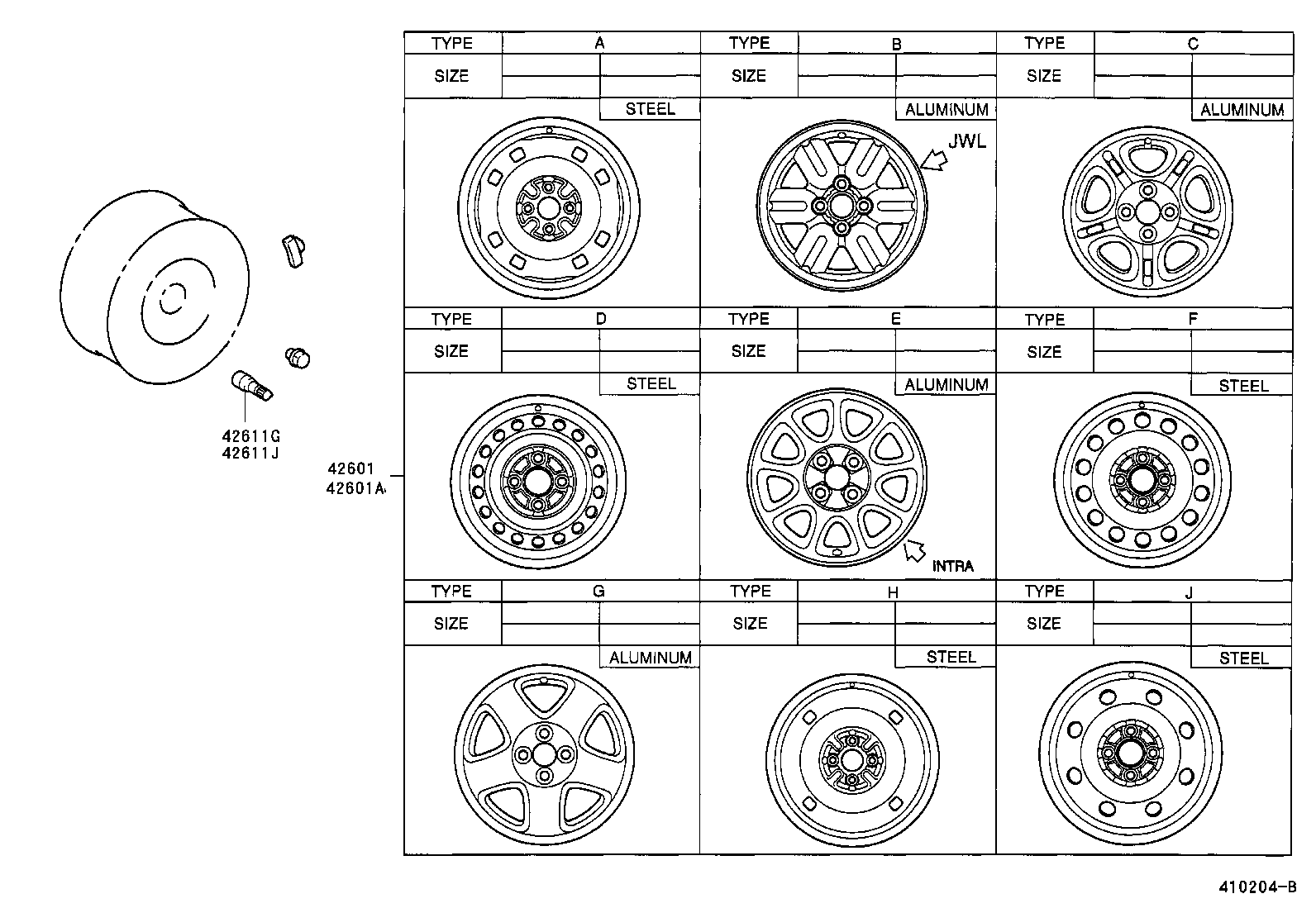  LVN CRE TRN MRN |  DISC WHEEL WHEEL CAP