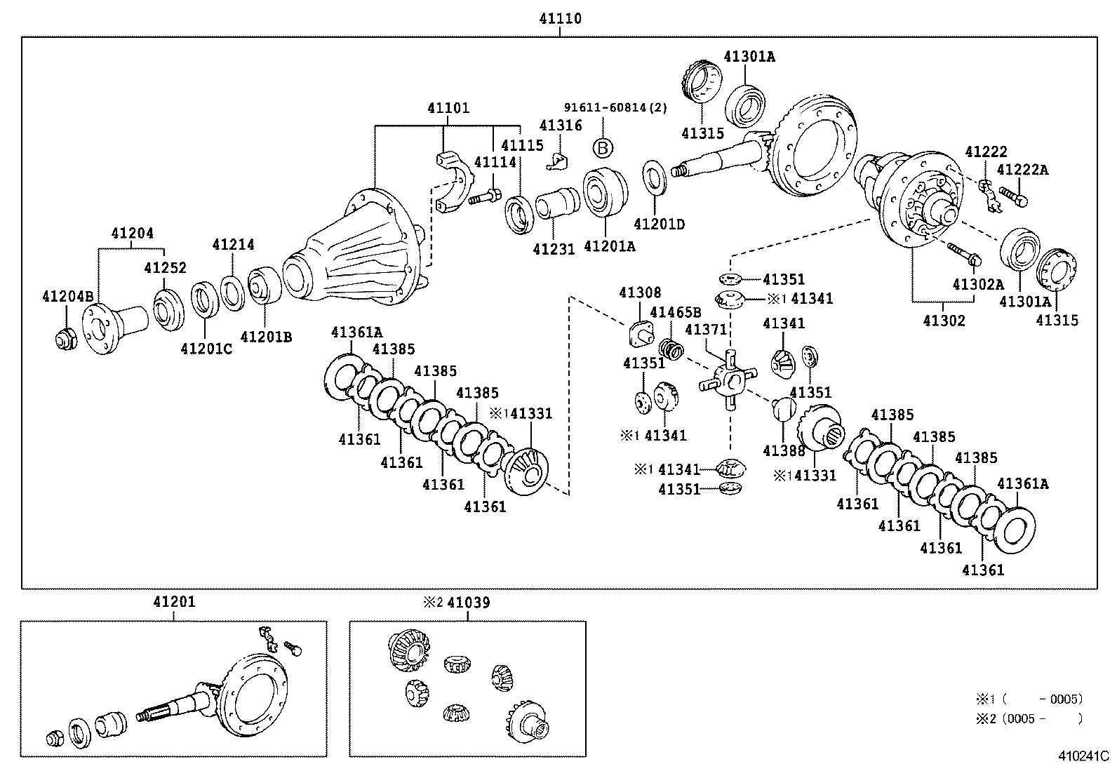  HILUX SURF |  REAR AXLE HOUSING DIFFERENTIAL