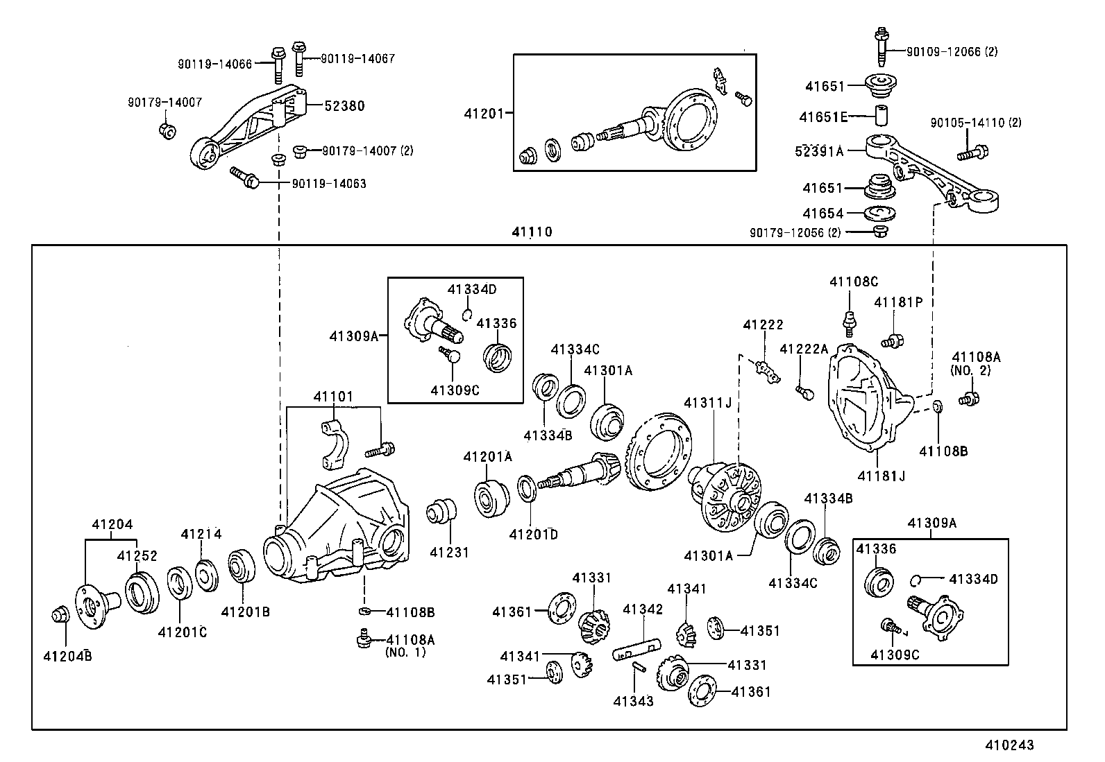  GRANVIA GRAND HIACE |  REAR AXLE HOUSING DIFFERENTIAL