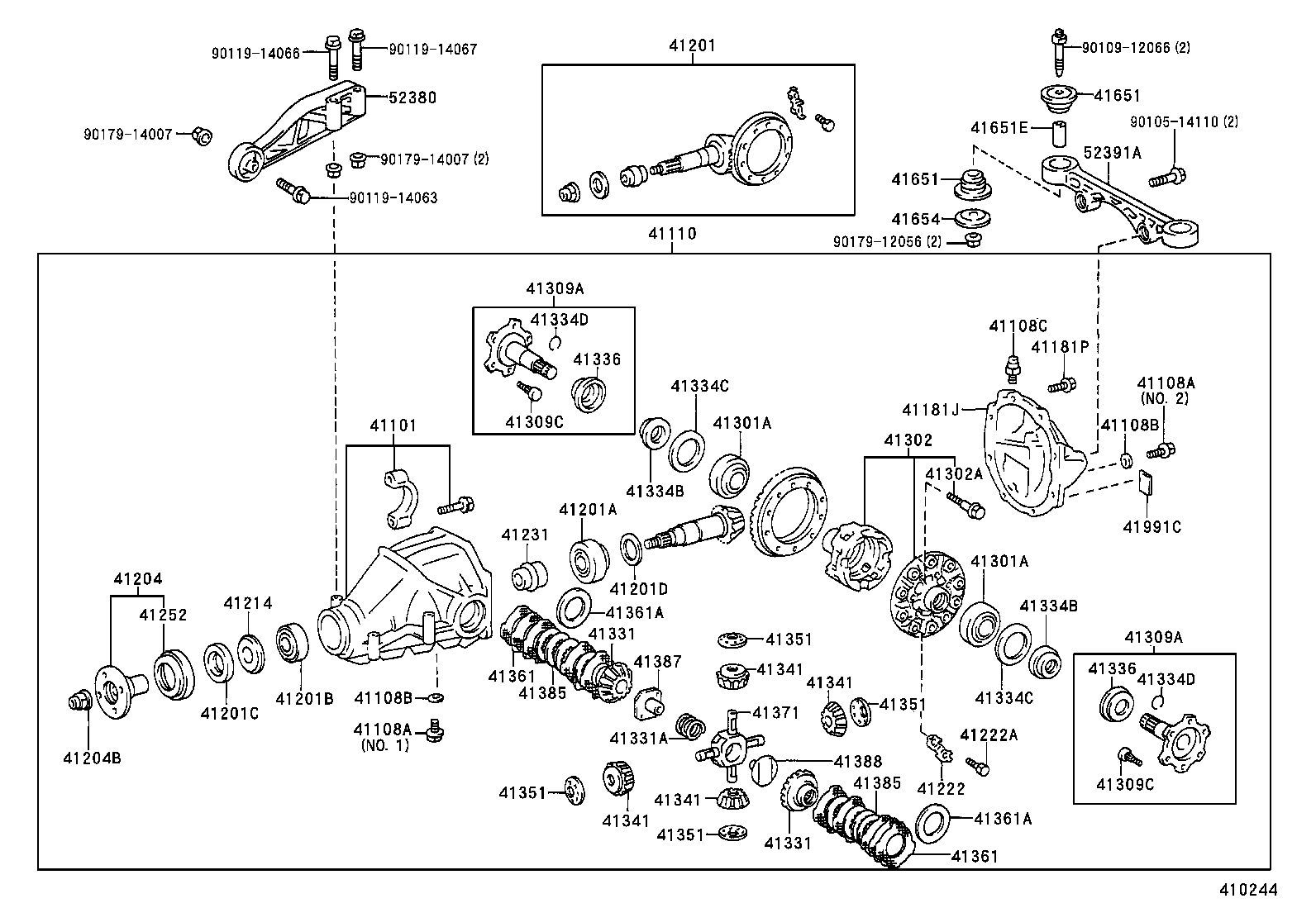  GRANVIA GRAND HIACE |  REAR AXLE HOUSING DIFFERENTIAL