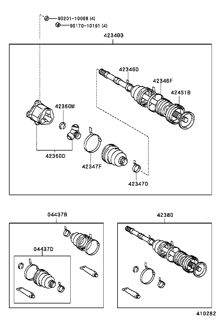  REGIUS TOURING HIACE |  REAR AXLE SHAFT HUB