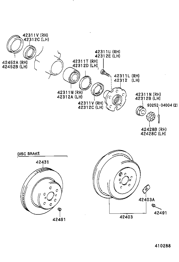  ESTIMA EMINA LUCIDA |  REAR AXLE SHAFT HUB