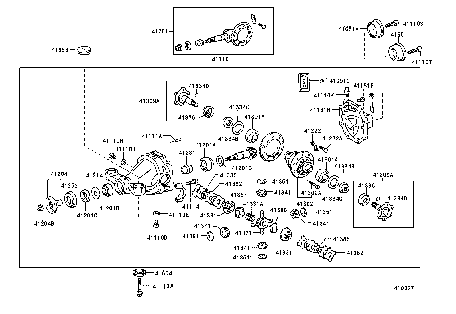  CROWN CROWN MAJESTA |  REAR AXLE HOUSING DIFFERENTIAL