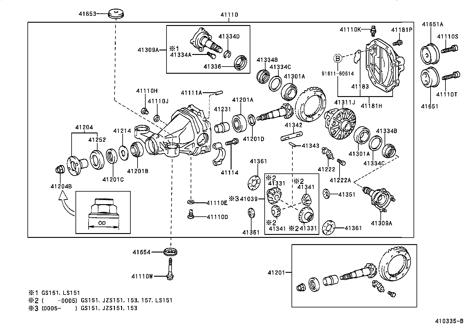 CROWN CROWN MAJESTA | REAR AXLE HOUSING DIFFERENTIAL