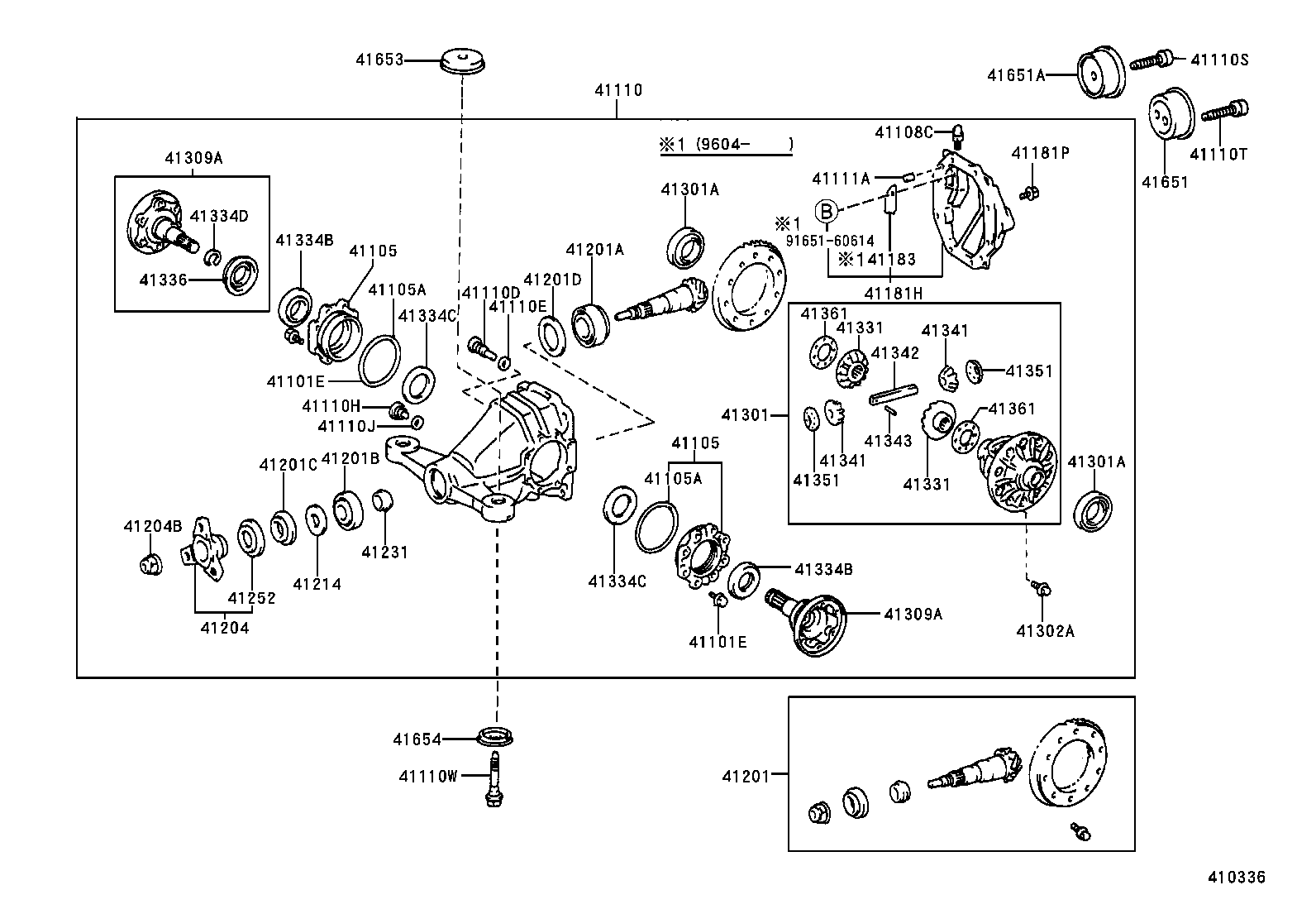 CROWN CROWN MAJESTA | REAR AXLE HOUSING DIFFERENTIAL