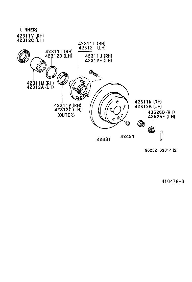  MARK 2 WG |  REAR AXLE SHAFT HUB