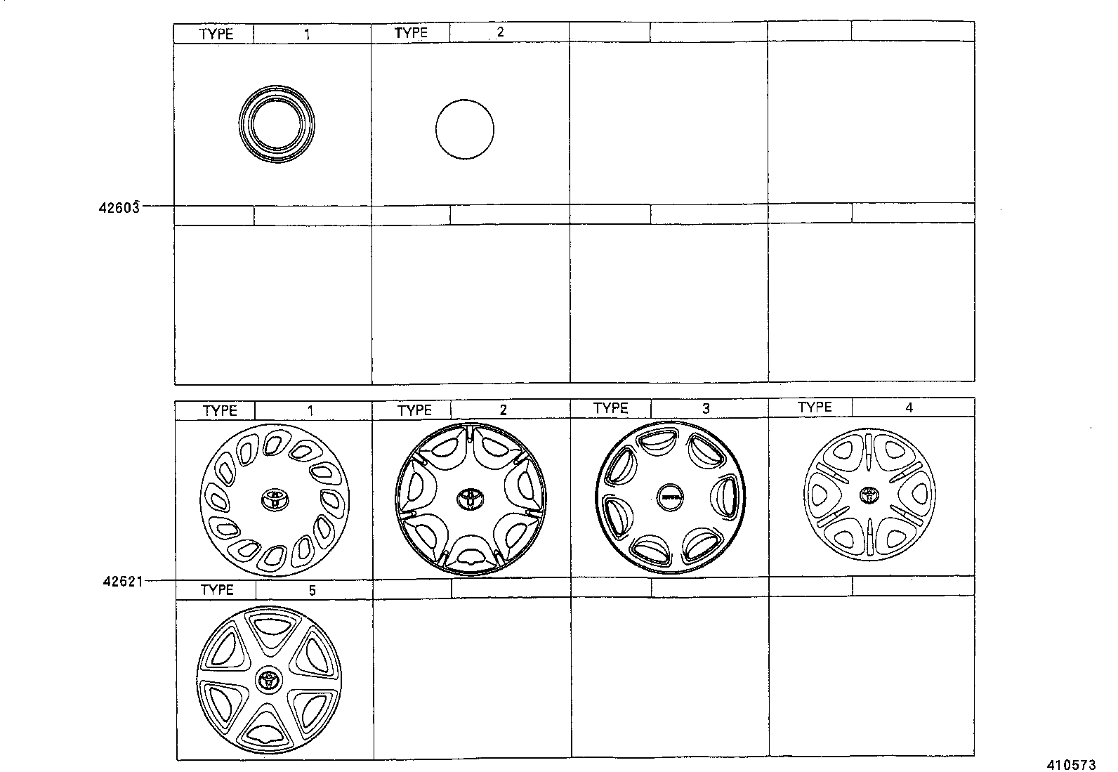  ESTIMA EMINA LUCIDA |  DISC WHEEL WHEEL CAP