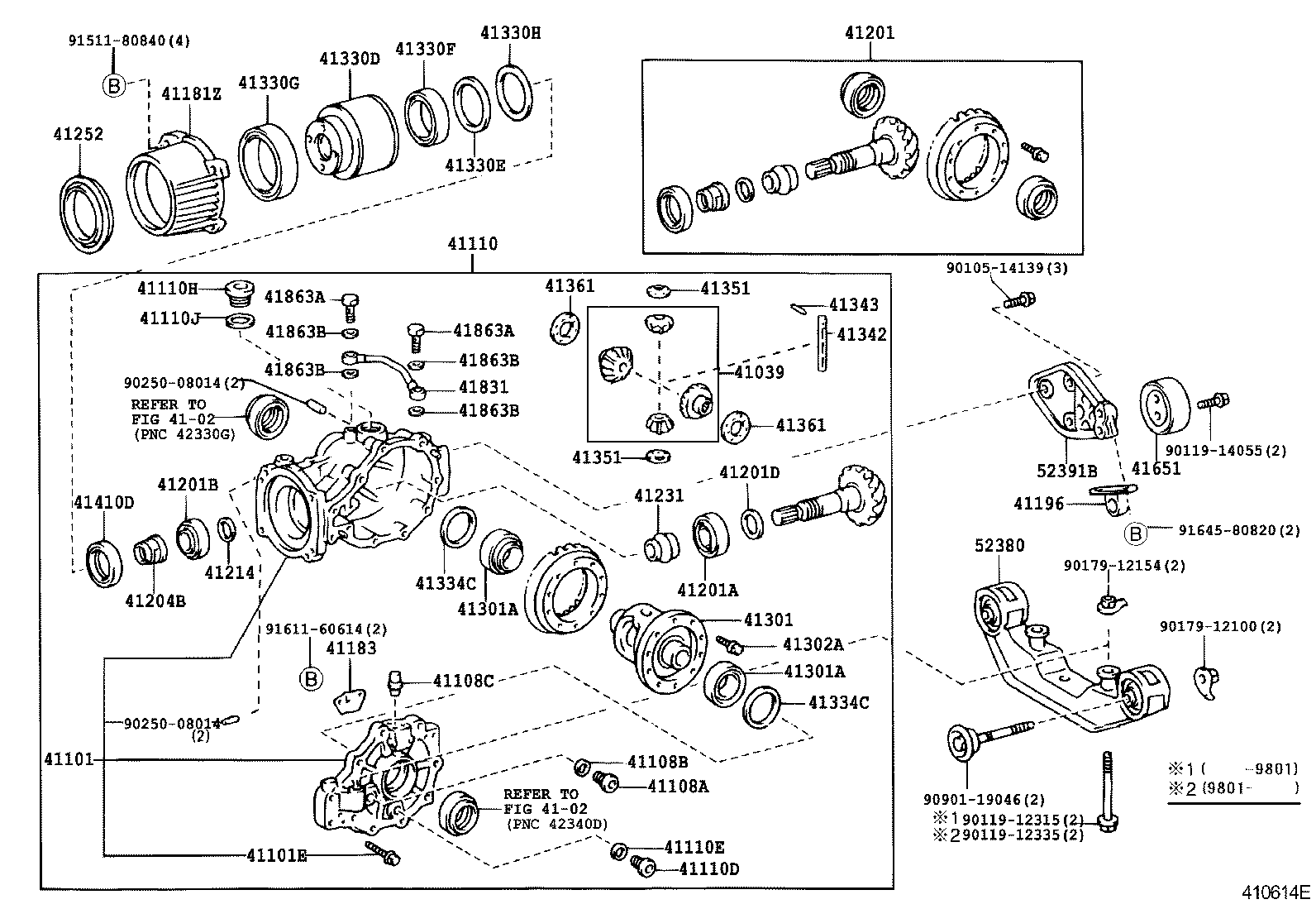  CALDINA |  REAR AXLE HOUSING DIFFERENTIAL