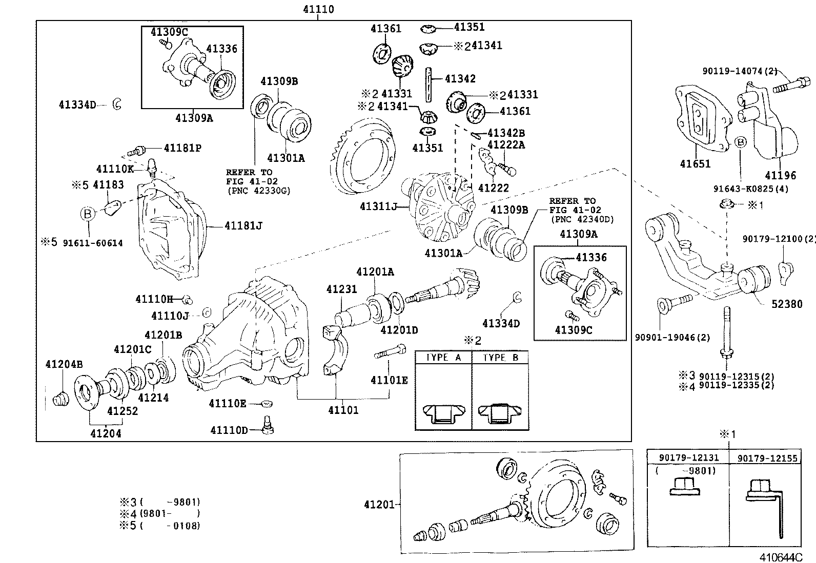  CALDINA |  REAR AXLE HOUSING DIFFERENTIAL