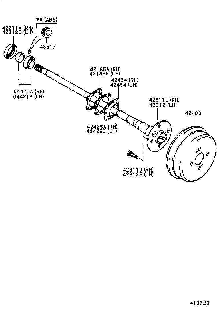  SPRINTER |  REAR AXLE SHAFT HUB