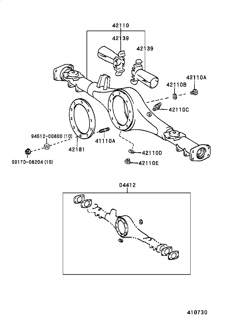  CROWN |  REAR AXLE HOUSING DIFFERENTIAL