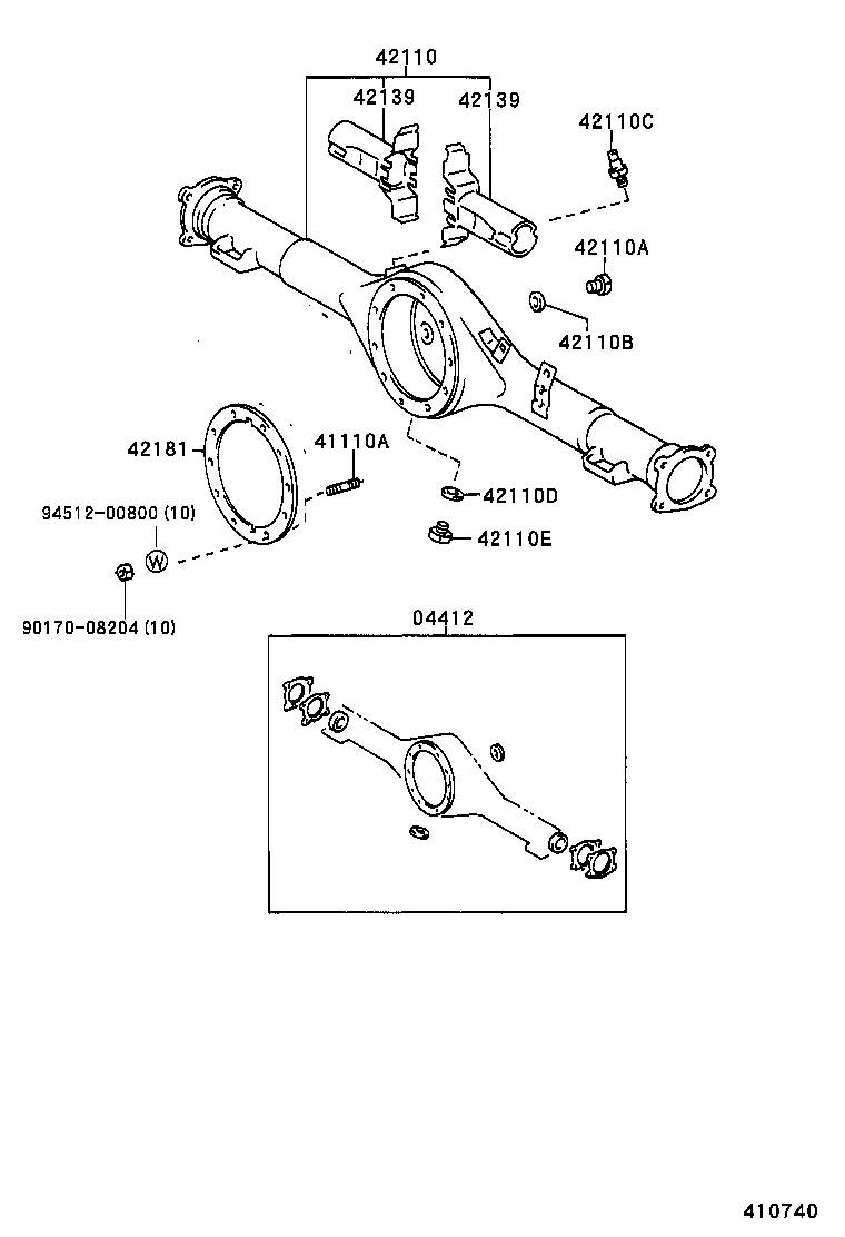  CALDINA |  REAR AXLE HOUSING DIFFERENTIAL