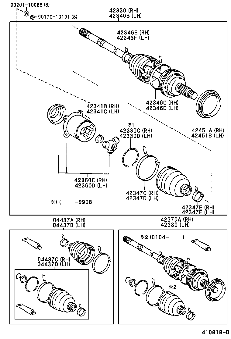  NADIA |  REAR AXLE SHAFT HUB