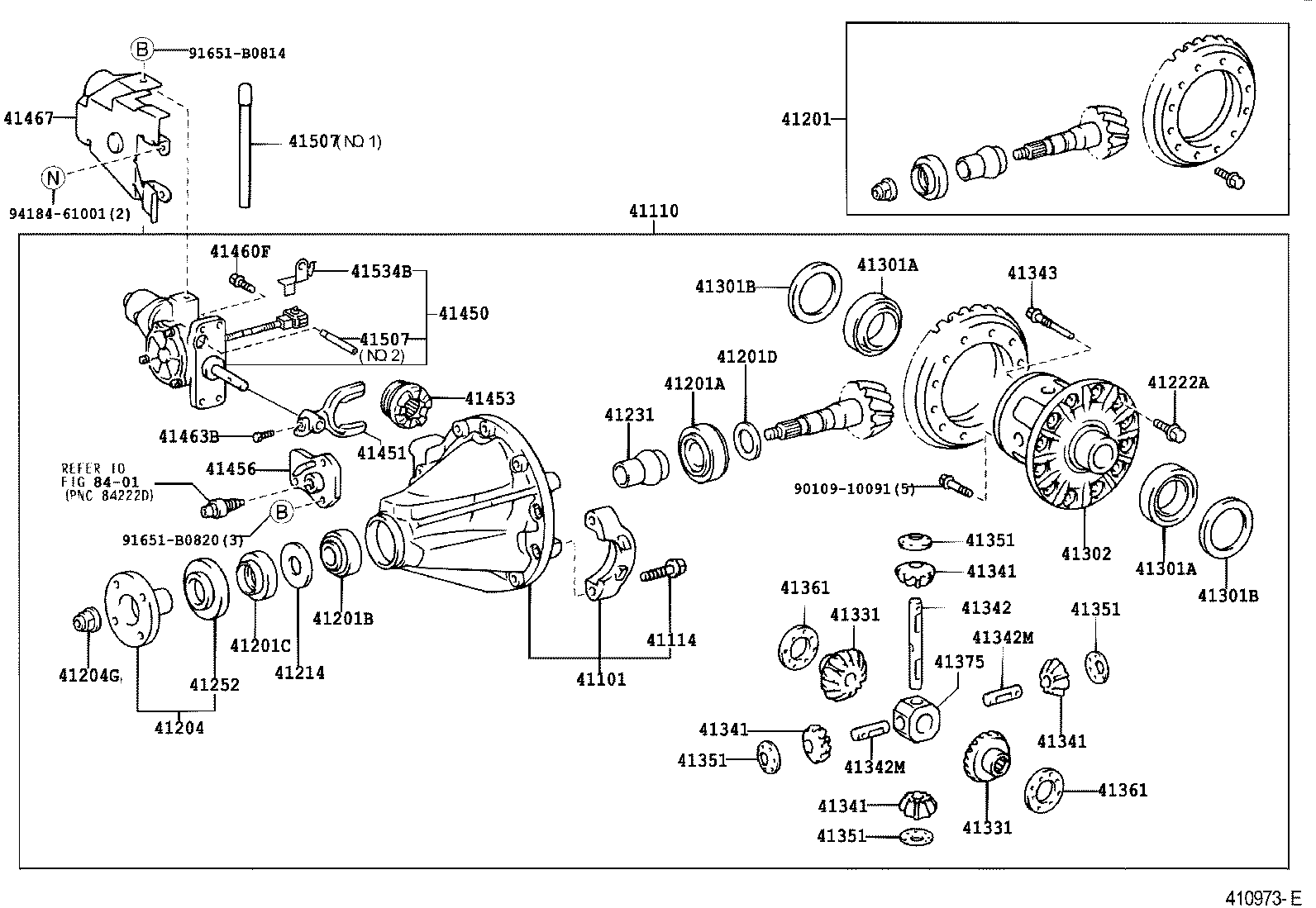  LAND CRUISER S T H T |  REAR AXLE HOUSING DIFFERENTIAL
