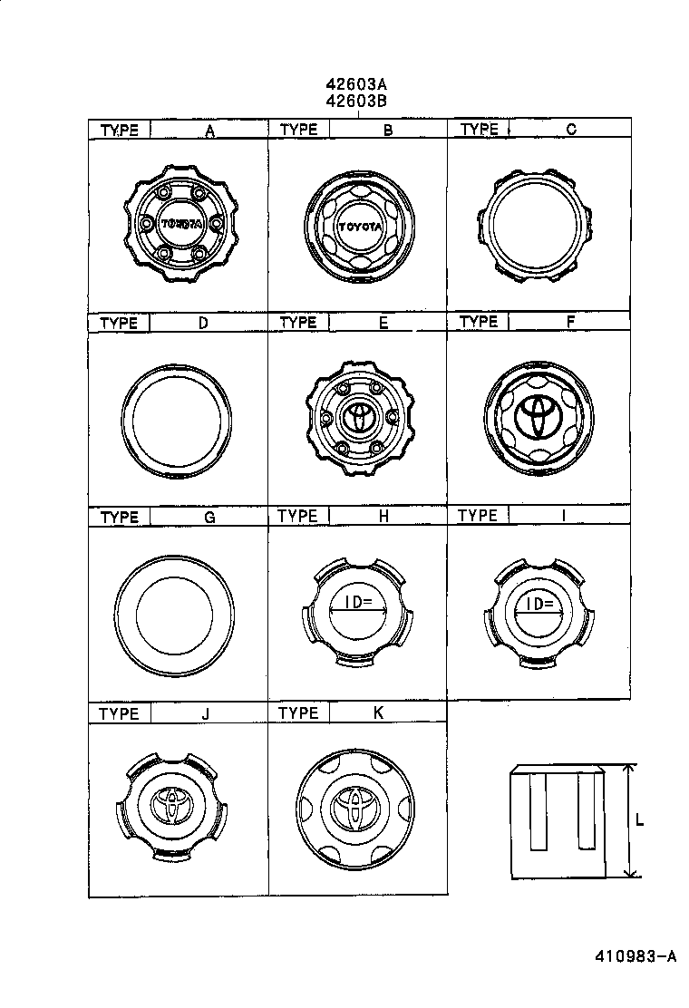  LAND CRUISER S T H T |  DISC WHEEL WHEEL CAP