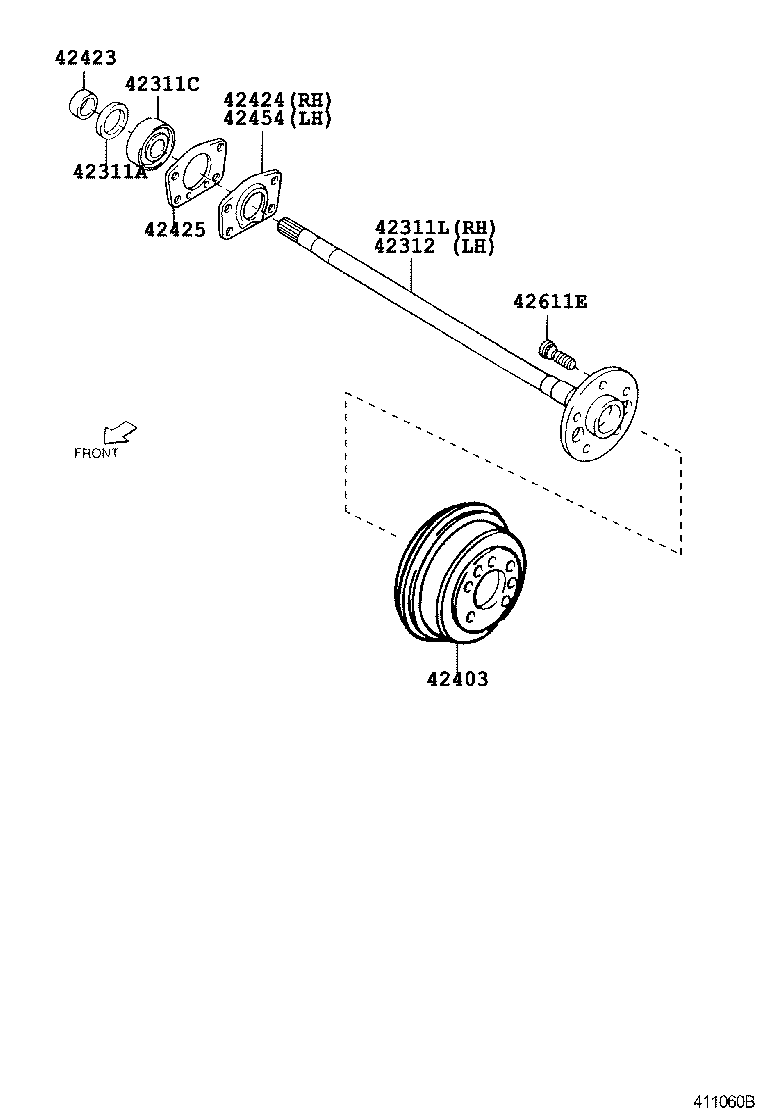  CAMI |  REAR AXLE SHAFT HUB