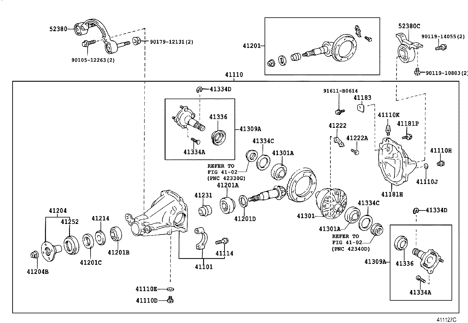  RAV4 J L |  REAR AXLE HOUSING DIFFERENTIAL