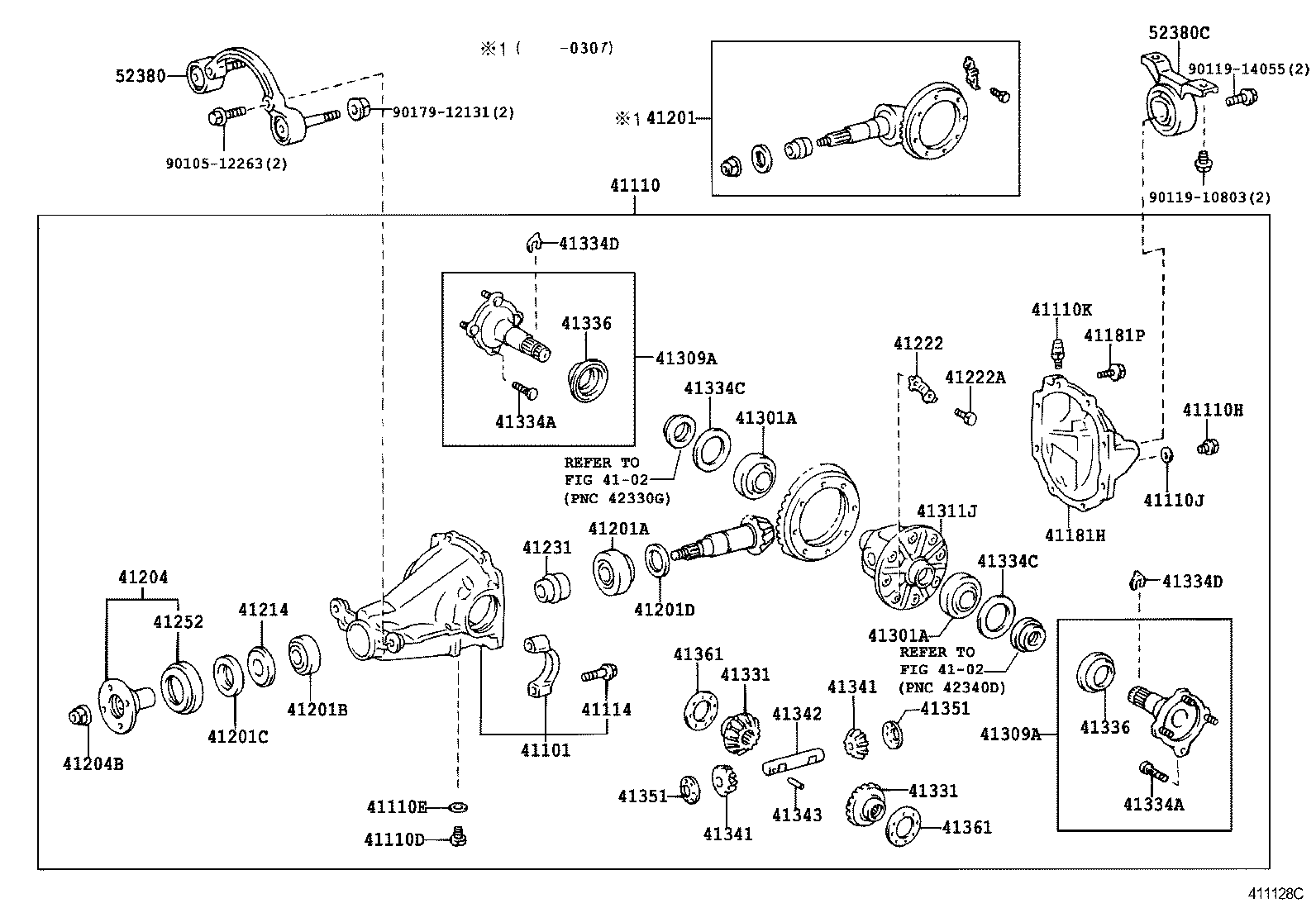  RAV4 J L |  REAR AXLE HOUSING DIFFERENTIAL