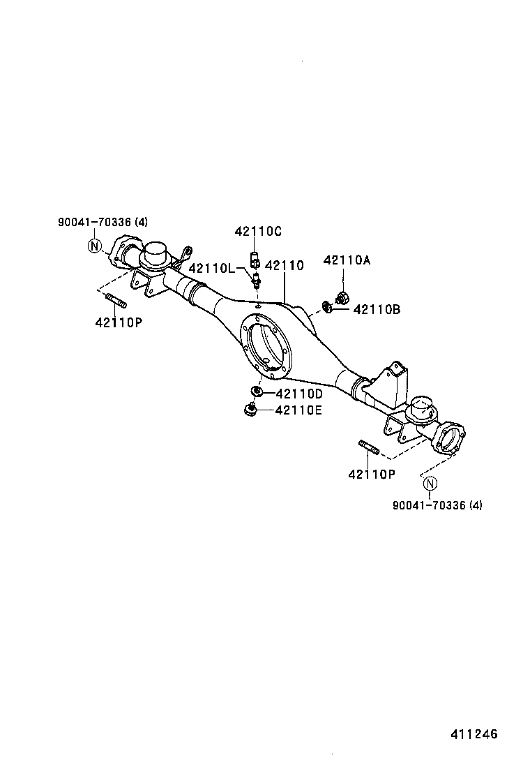  SPARKY |  REAR AXLE HOUSING DIFFERENTIAL