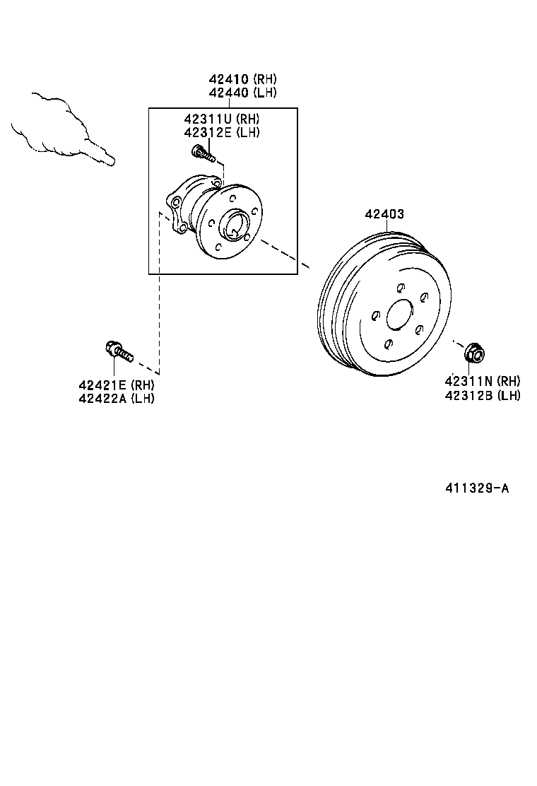  WILL VS |  REAR AXLE SHAFT HUB