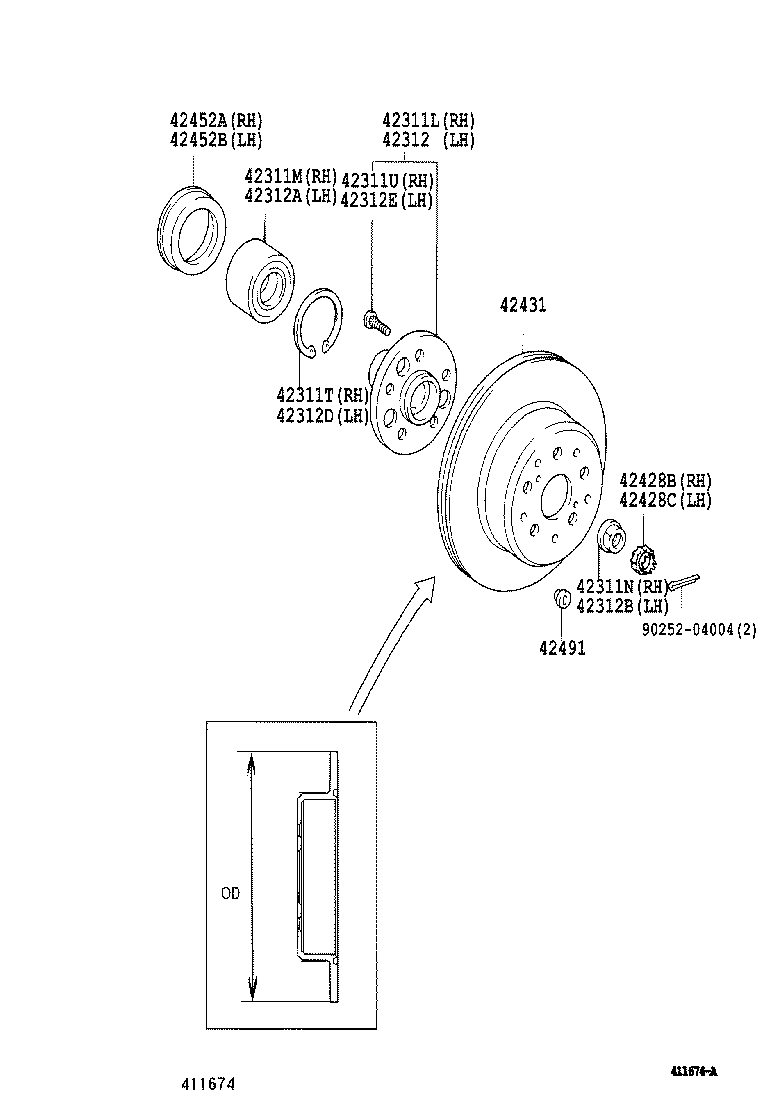  ALTEZZA ALTEZZA GITA |  REAR AXLE SHAFT HUB