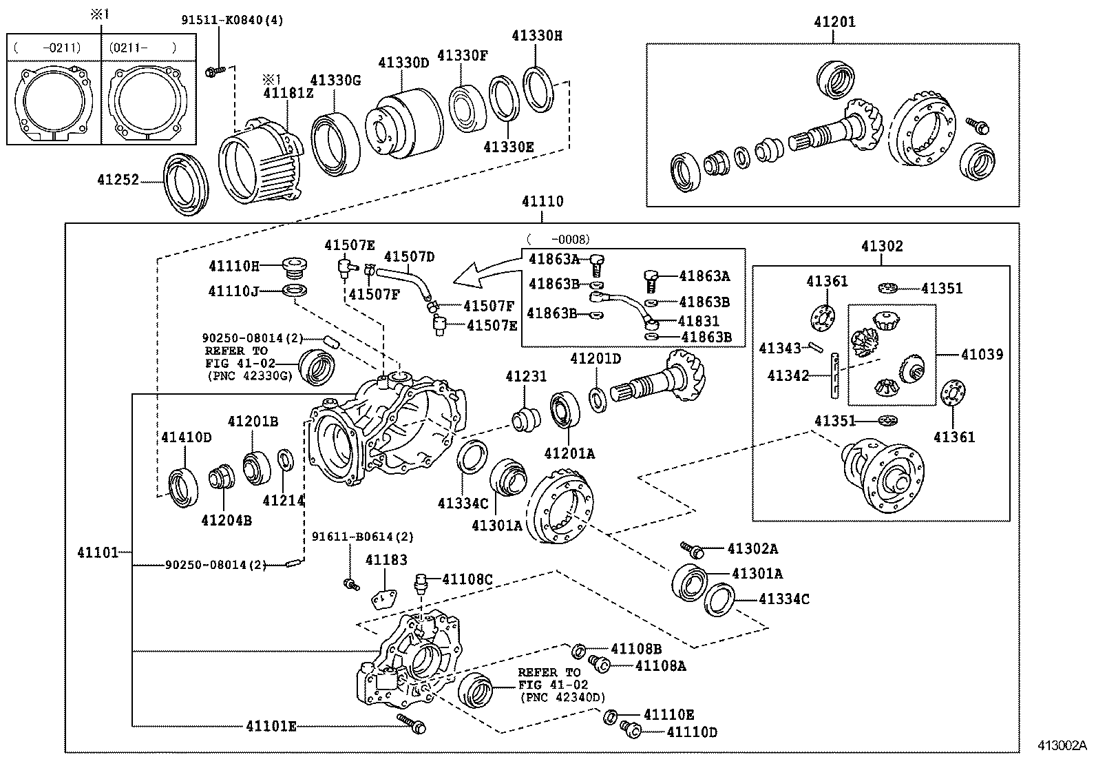  OPA |  REAR AXLE HOUSING DIFFERENTIAL