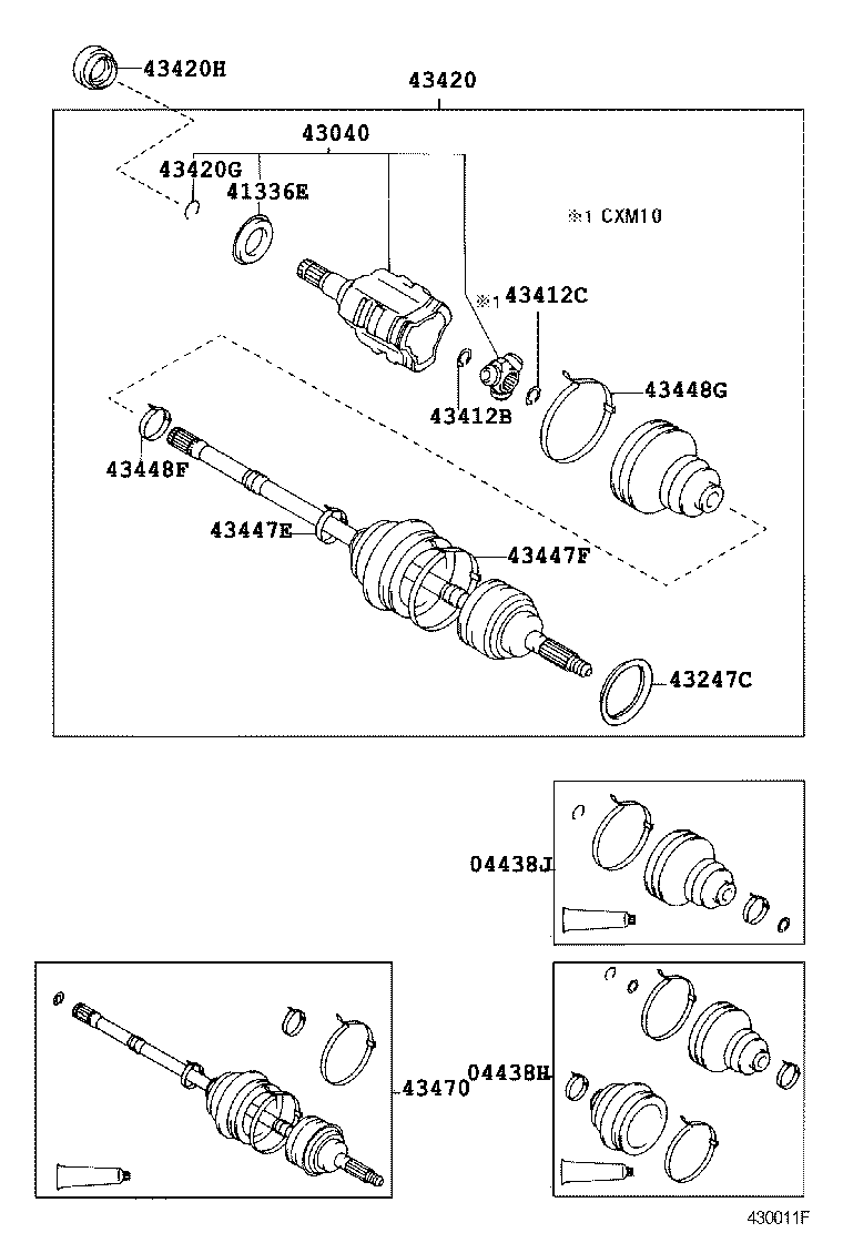  IPSUM |  FRONT DRIVE SHAFT
