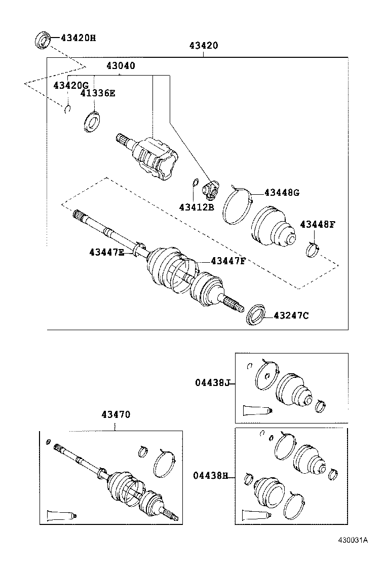  CARINA FF |  FRONT DRIVE SHAFT