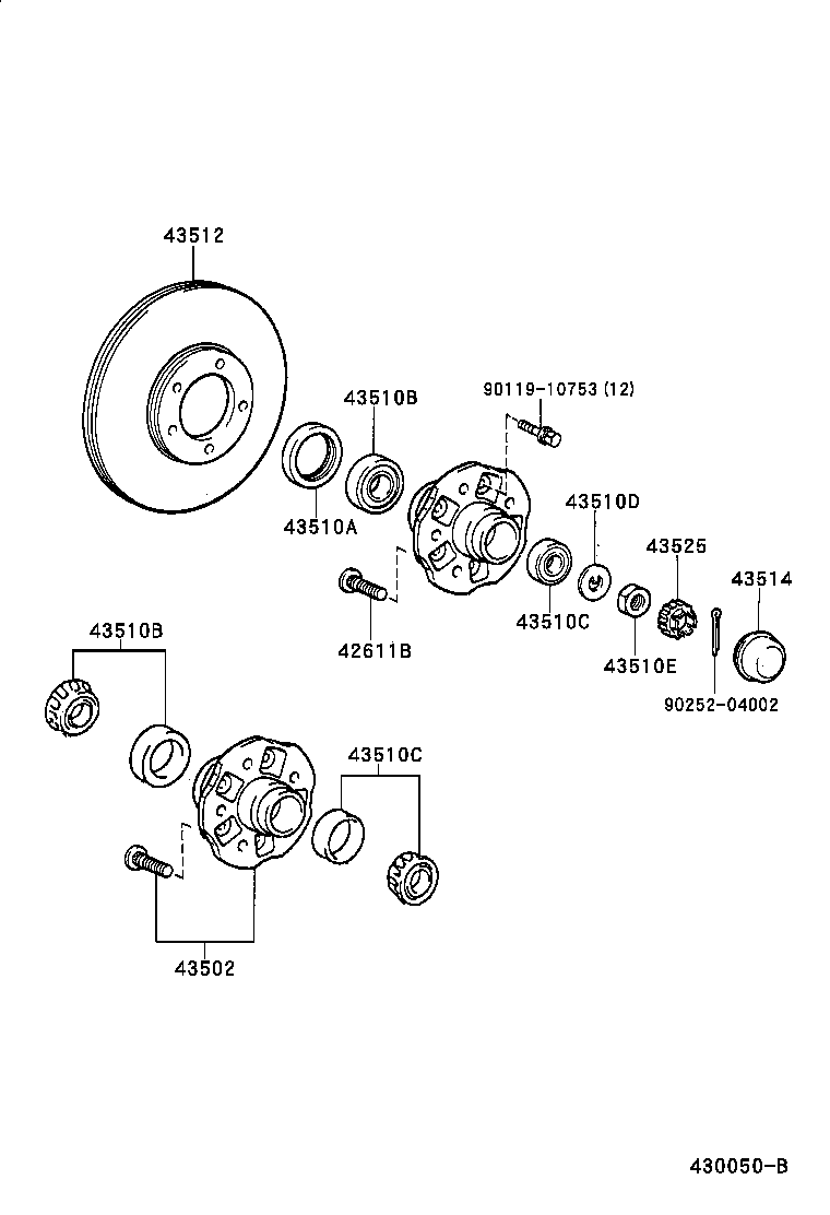  HIACE REGIUSACE |  FRONT AXLE HUB