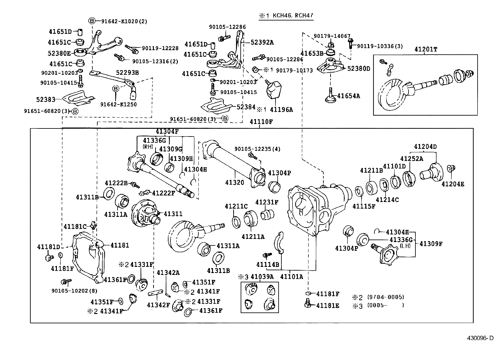  REGIUS TOURING HIACE |  FRONT AXLE HOUSING DIFFERENTIAL