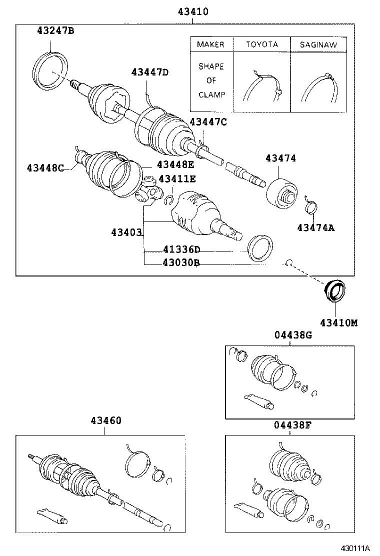  LEVIN TRUENO |  FRONT DRIVE SHAFT