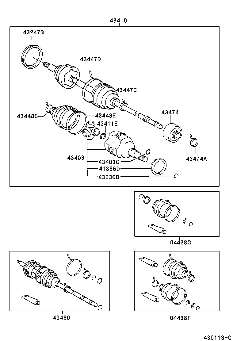  SPRINTER CARIB |  FRONT DRIVE SHAFT