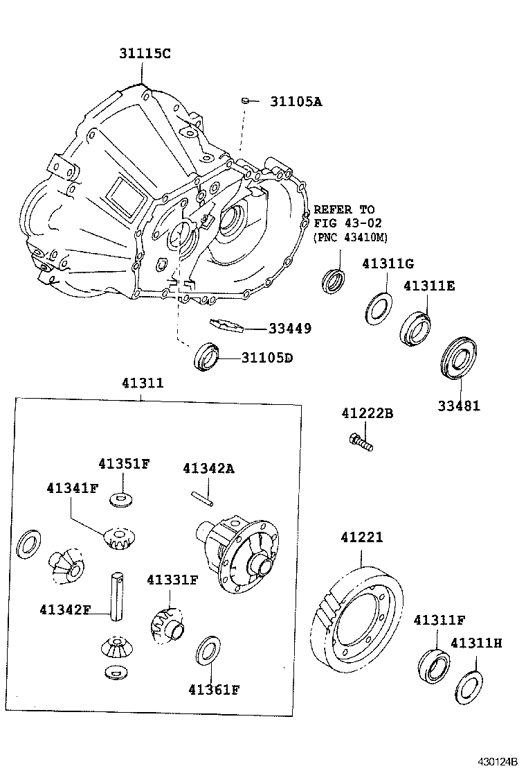  LEVIN TRUENO |  FRONT AXLE HOUSING DIFFERENTIAL