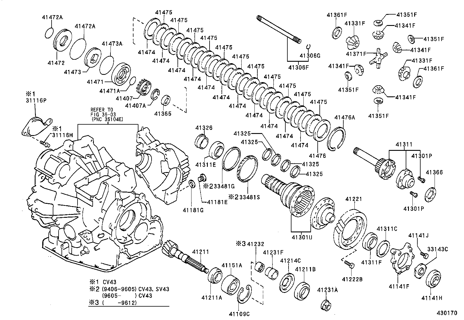  CAMRY VISTA |  FRONT AXLE HOUSING DIFFERENTIAL