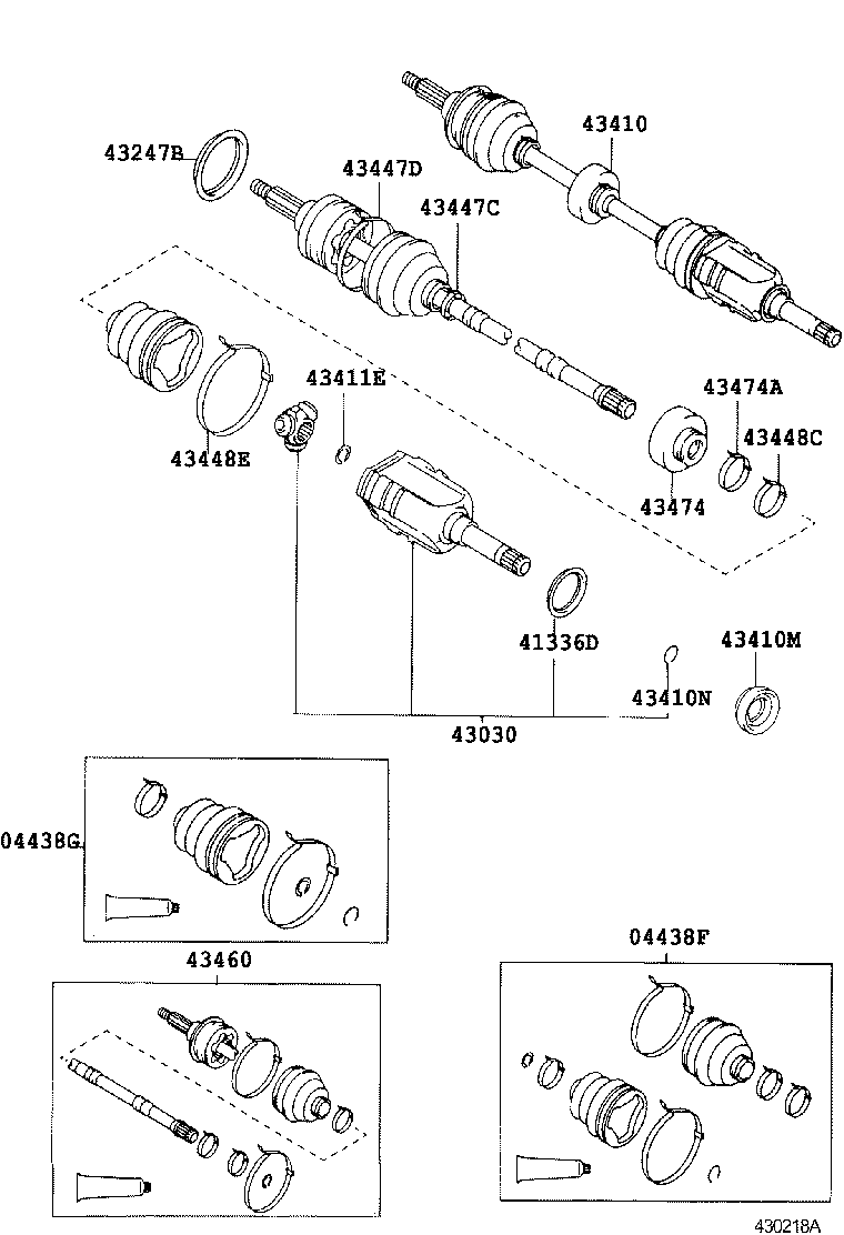  CALDINA |  FRONT DRIVE SHAFT