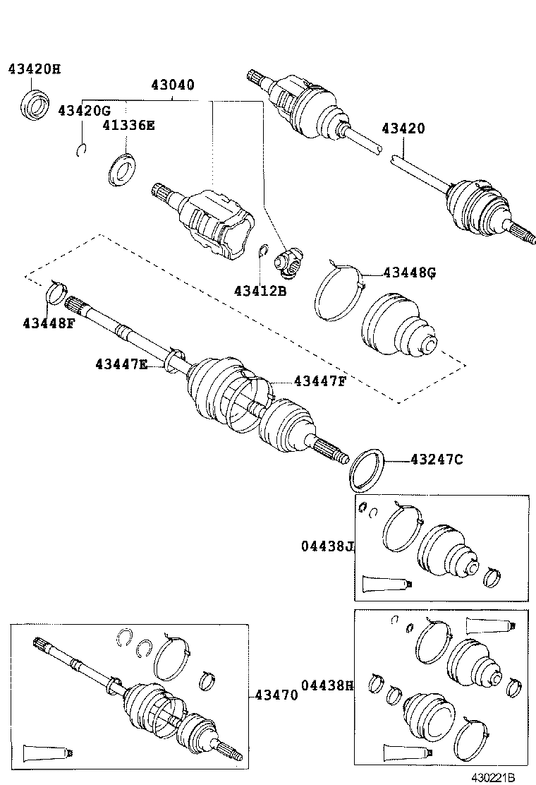  CALDINA |  FRONT DRIVE SHAFT