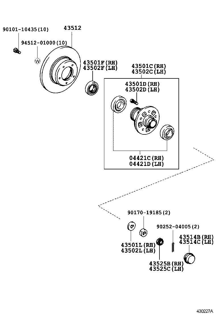  HILUX |  FRONT AXLE HUB