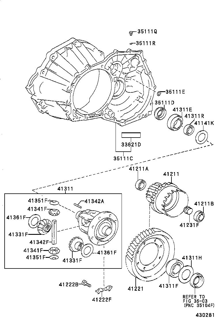  CARINA FF |  FRONT AXLE HOUSING DIFFERENTIAL