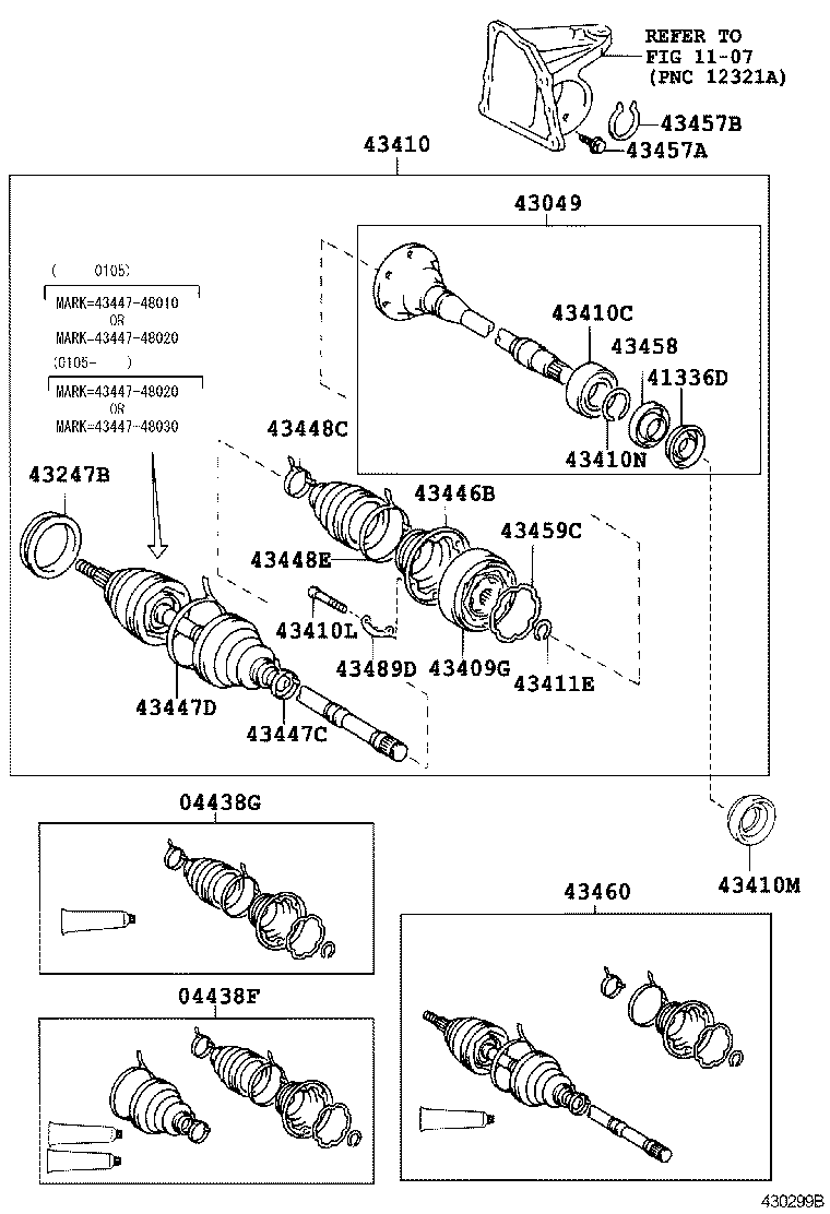  HARRIER |  FRONT DRIVE SHAFT