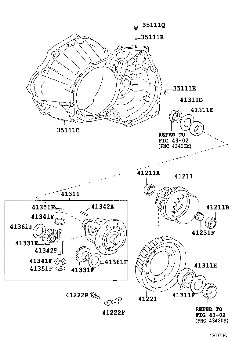  NADIA |  FRONT AXLE HOUSING DIFFERENTIAL