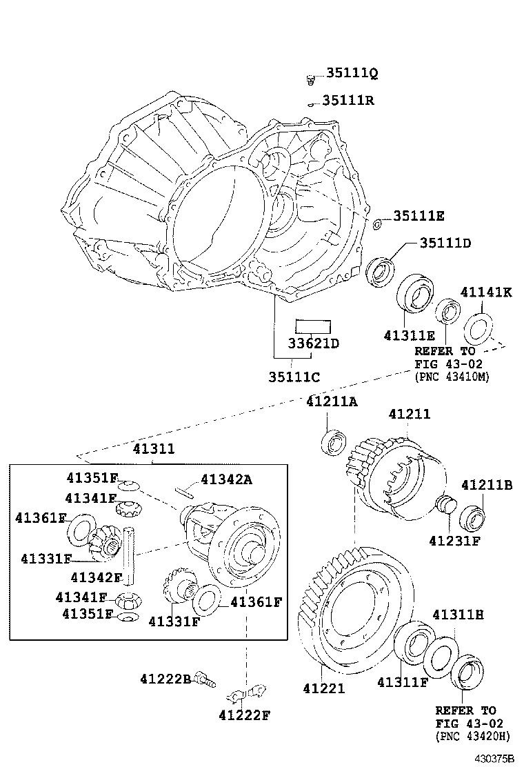  NADIA |  FRONT AXLE HOUSING DIFFERENTIAL
