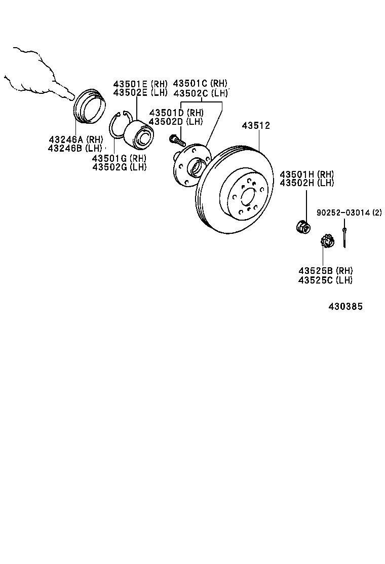  NADIA |  FRONT AXLE HUB