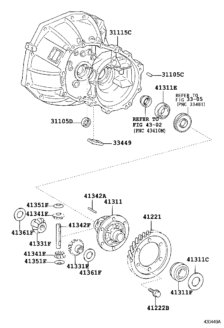  VITZ |  FRONT AXLE HOUSING DIFFERENTIAL