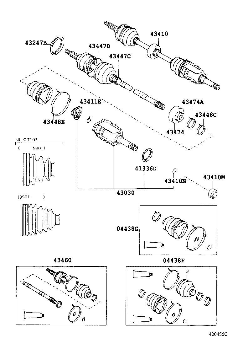  CALDINA |  FRONT DRIVE SHAFT