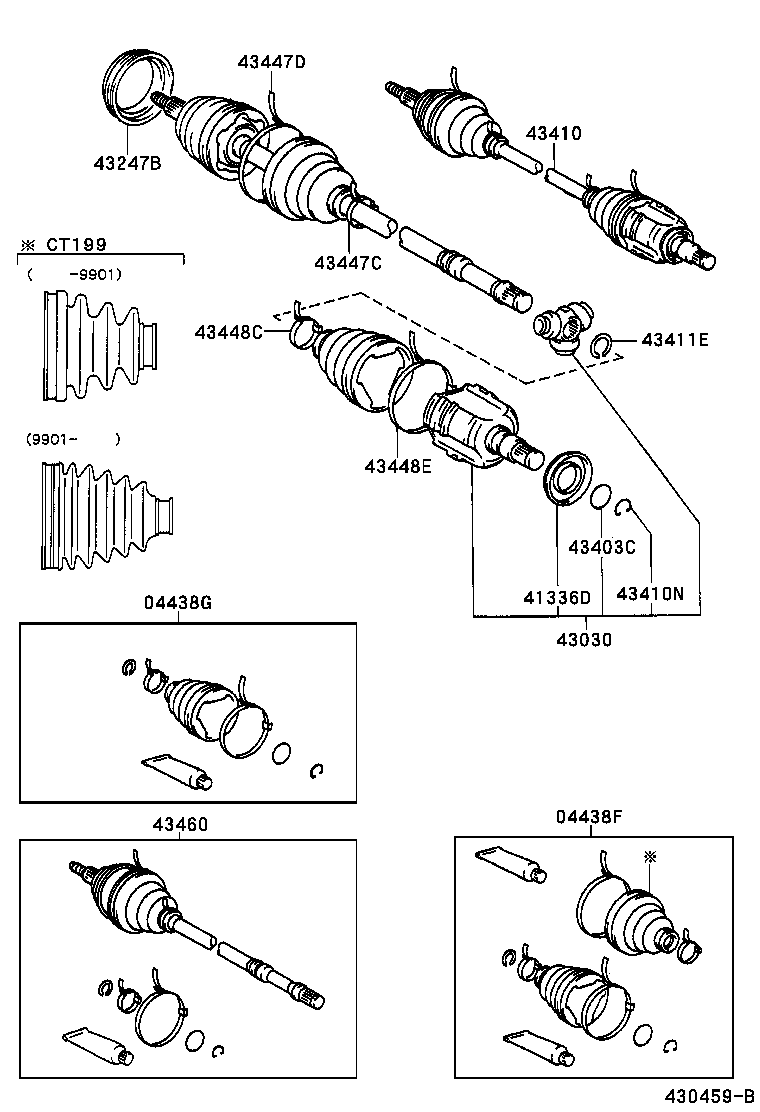  CALDINA |  FRONT DRIVE SHAFT