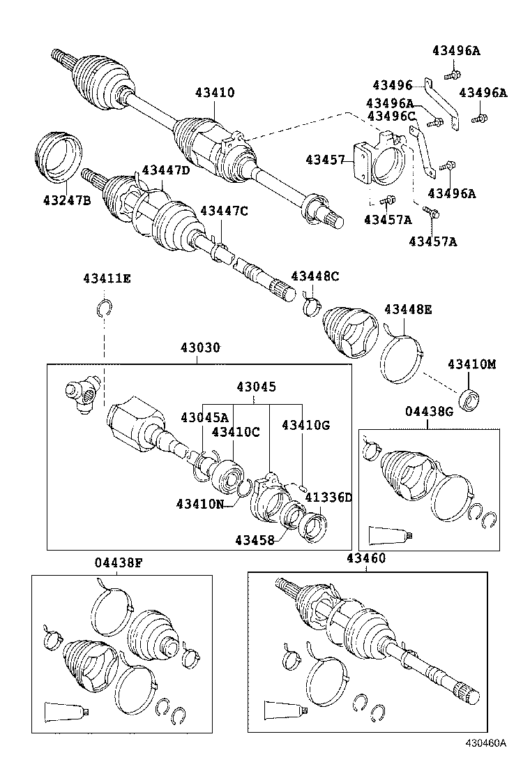  CALDINA |  FRONT DRIVE SHAFT
