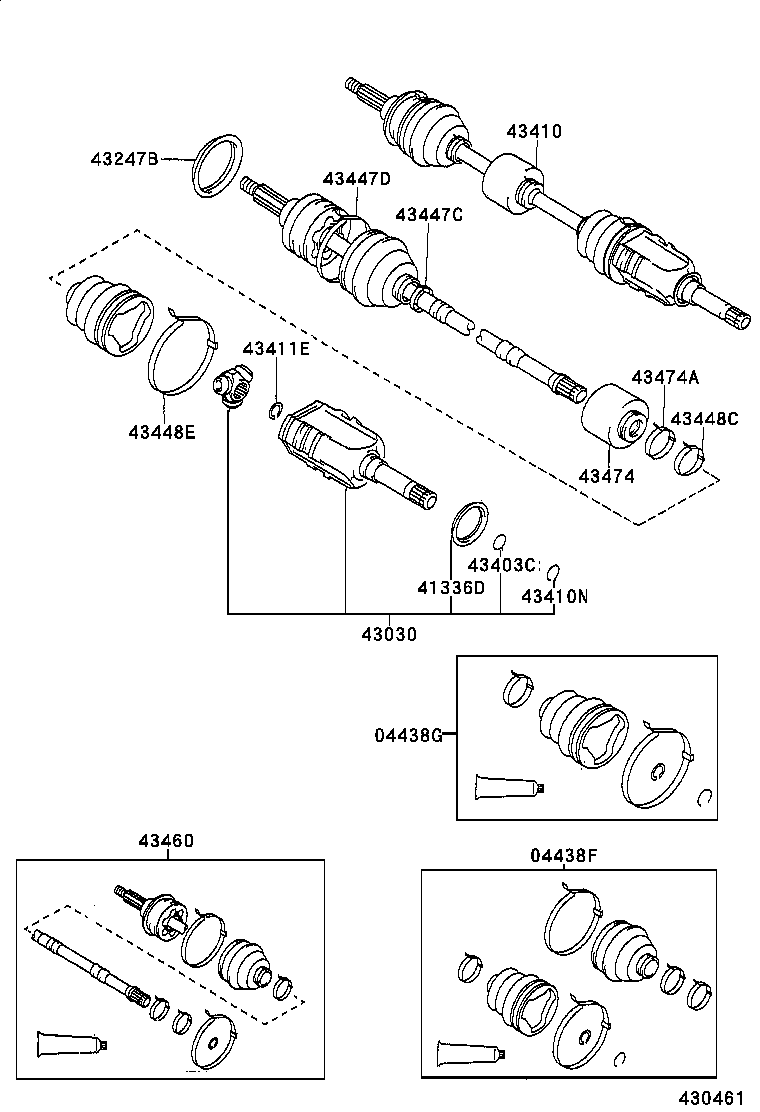  CALDINA |  FRONT DRIVE SHAFT
