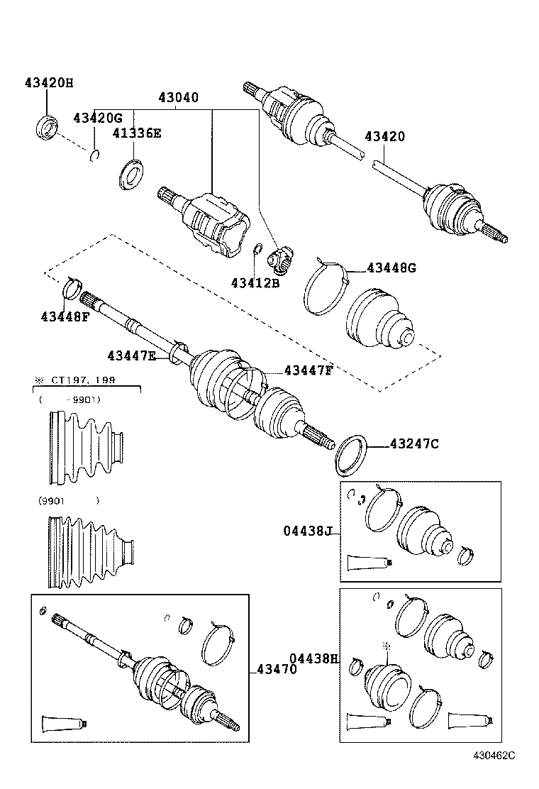  CALDINA |  FRONT DRIVE SHAFT